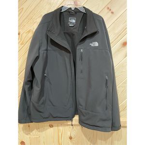 The North Face Men's Windwall Jacket Windbreaker Full Zip Stretch Black Size XXL